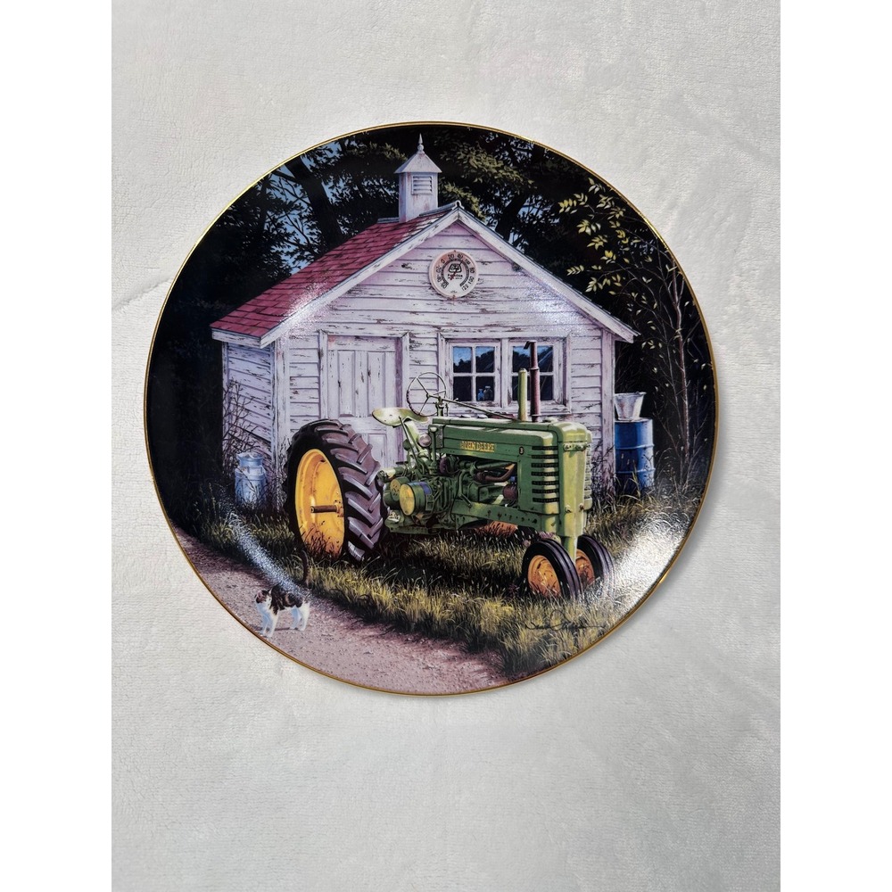 John Deere Grandpa Leonards Johnny Popper Collector Plate Neal Anderson 1999